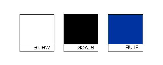 Color swatches showing the GVSU colors: Pantone 301 blue, black, and white.